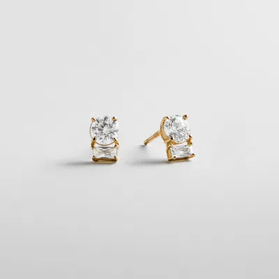 Baublebar Giovanna 14k Gold Crystal Stud Earrings