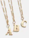 Baublebar Gold & Crystal Initial Necklace In Gold