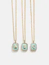 Baublebar Gold & Turquoise Initial Necklace In Gold