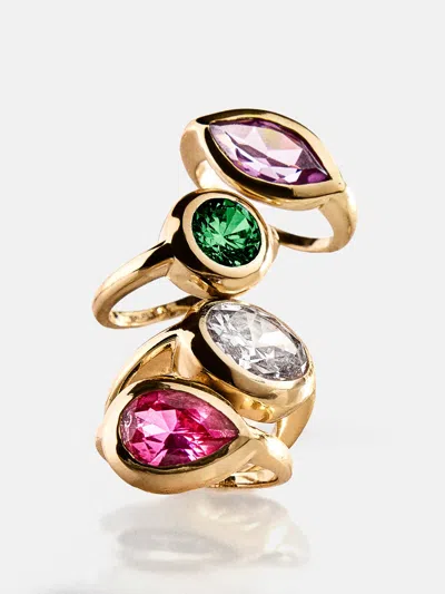 Baublebar Gold Cubic Zirconia Custom Birthstone Ring
