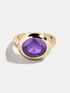 Baublebar Gold Cubic Zirconia Custom Birthstone Ring In Purple