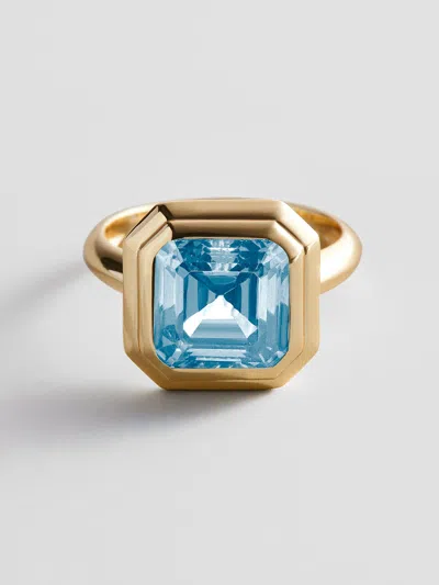 Baublebar Gold Etched Bezel Custom Birthstone Ring
