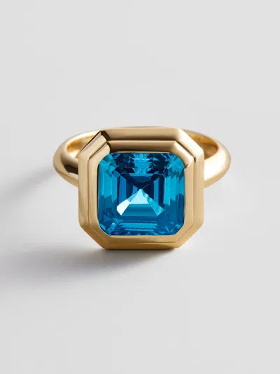Baublebar Gold Etched Bezel Custom Birthstone Ring