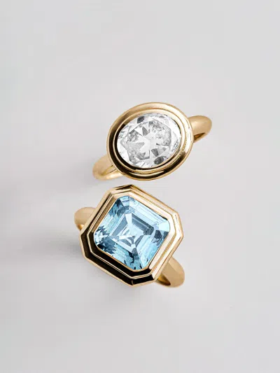 Baublebar Gold Etched Bezel Custom Birthstone Ring