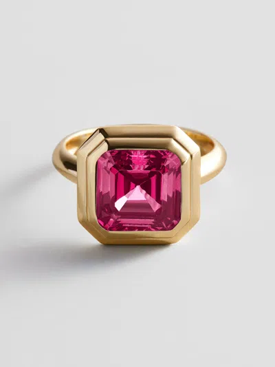 Baublebar Gold Etched Bezel Custom Birthstone Ring