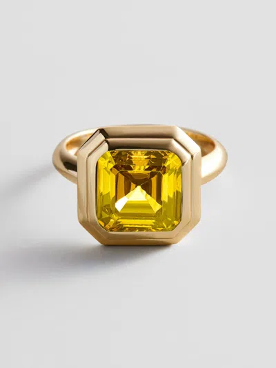 Baublebar Gold Etched Bezel Custom Birthstone Ring