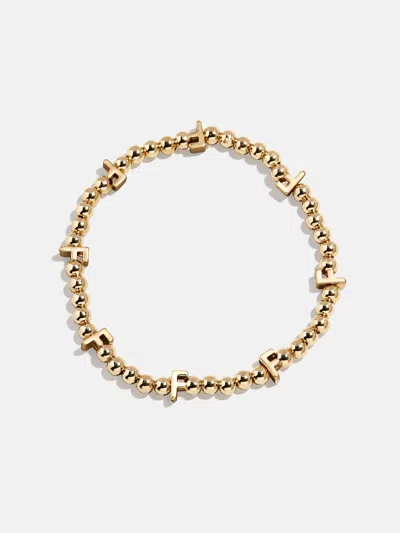 Baublebar Gold Repeating Initial Pisa Bracelet