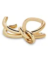 Baublebar Gold Ties Knotted Split Band Ring In Gold