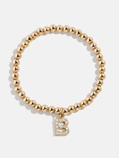 Baublebar Gold/pavé Dangle Charm Initial Pisa Bracelet