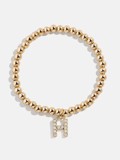Baublebar Gold/pavé Dangle Charm Initial Pisa Bracelet