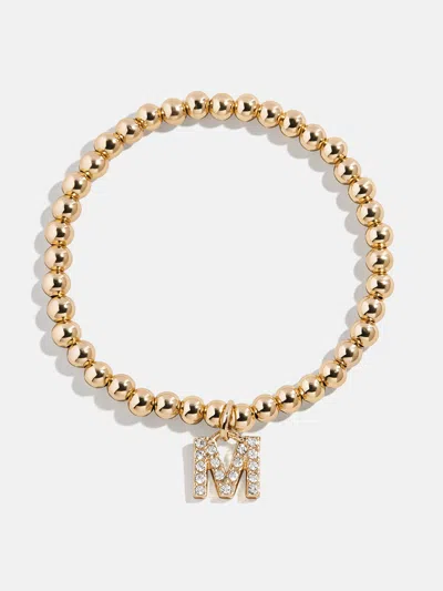 Baublebar Gold/pavé Dangle Charm Initial Pisa Bracelet