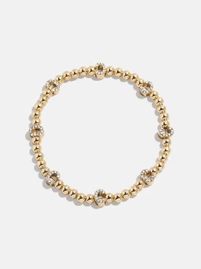 Baublebar Gold/pavé Repeating Initial Pisa Bracelet