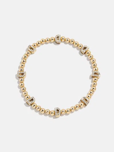 Baublebar Gold/pavé Repeating Initial Pisa Bracelet