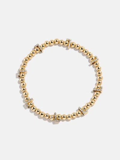 Baublebar Gold/pavé Repeating Initial Pisa Bracelet
