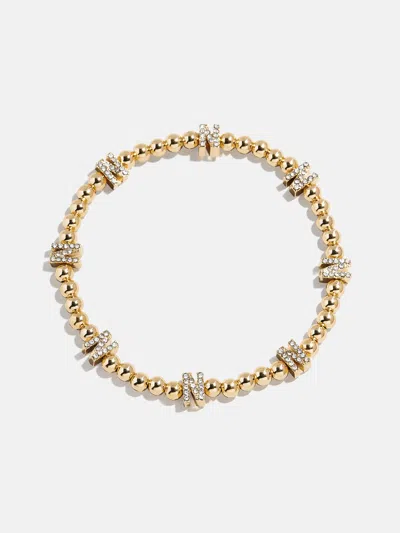 Baublebar Gold/pavé Repeating Initial Pisa Bracelet