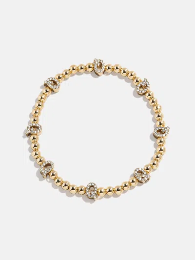 Baublebar Gold/pavé Repeating Initial Pisa Bracelet