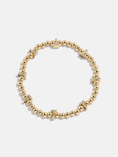 Baublebar Gold/pavé Repeating Initial Pisa Bracelet