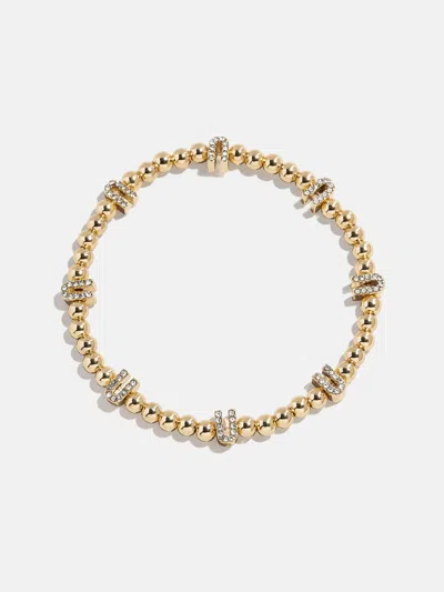 Baublebar Gold/pavé Repeating Initial Pisa Bracelet