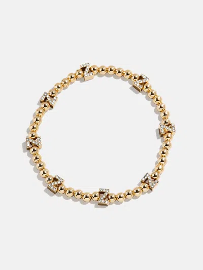 Baublebar Gold/pavé Repeating Initial Pisa Bracelet