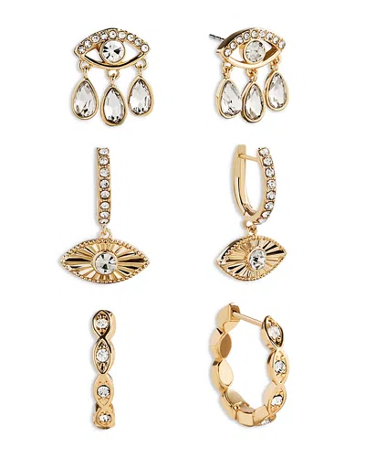 Baublebar Good Intentions Evil Eye Earring Set In Gold