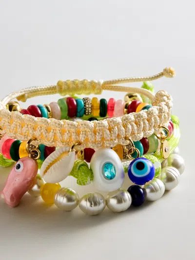 Baublebar Good Things Ahead Bracelet Set In Gold