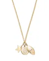 Baublebar Good Vibrations Cluster Charm Necklace, 23-26 In Gold