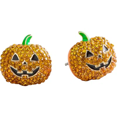 Baublebar Gourd Lucky Charm Pumpkin Stud Earrings In Orange