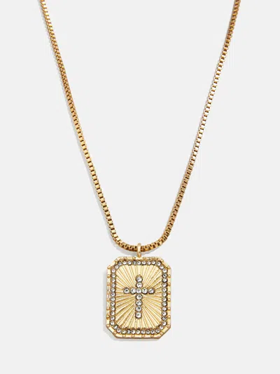 Baublebar Grace Cross Pendant Necklace In Gold