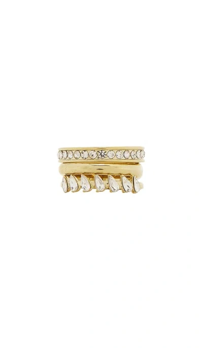 Baublebar Greta Waterproof Ring Set In Gold