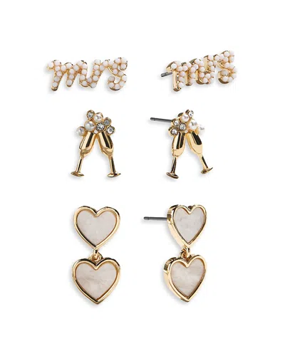 Baublebar Happily Ever After Bridal Earring Set In Gold