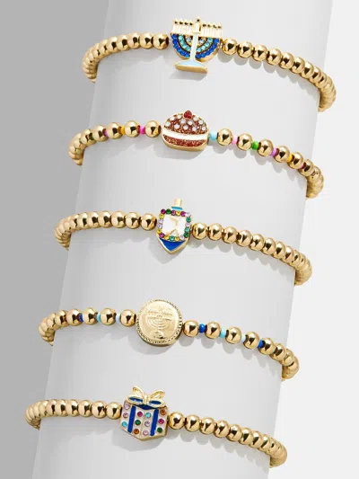 Baublebar Happy Hanukkah Kids' Bracelet Set In Blue