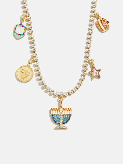 Baublebar Happy Hanukkah Kids' Charm Necklace In Brown