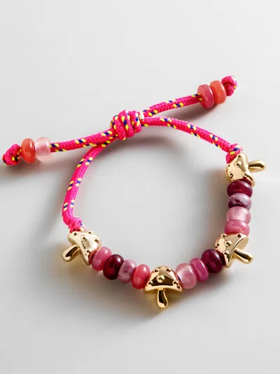 Baublebar Happy Here Beaded Bracelet In Brown