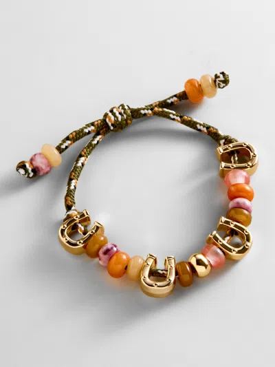Baublebar Happy Here Beaded Bracelet In Gray