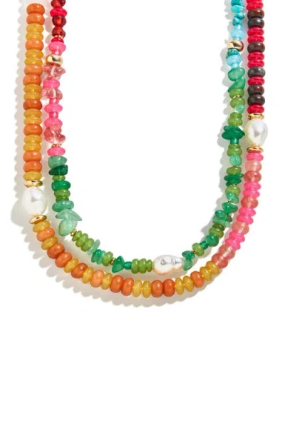 Baublebar Harper Semiprecious Stone Layered Necklace In Multi