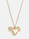 Baublebar Heart Cluster Charm Necklace In Gold