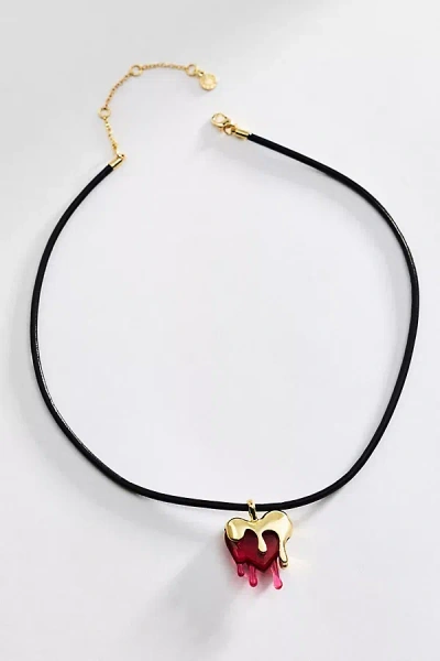 Baublebar Heart Cord Necklace In White