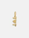 Baublebar Heart Custom Initial Charm In Gold