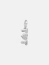 Baublebar Heart Custom Initial Charm In Silver