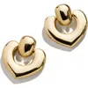 Baublebar Heart Doorknocker Drop Earrings In Gold