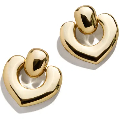 Baublebar Heart Doorknocker Drop Earrings In Gold