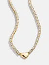 Baublebar Heart Tennis Necklace In Brown