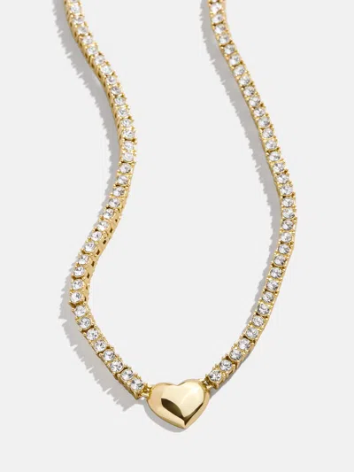 Baublebar Heart Tennis Necklace In Brown
