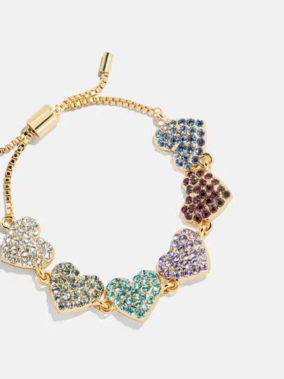 Baublebar Hearts For Days Kids' Crystal Heart Bracelet In Gold