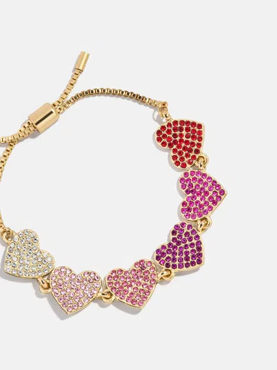 Baublebar Hearts For Days Kids' Crystal Heart Bracelet In Gold