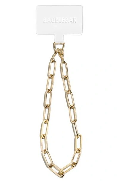 Baublebar Hera Paperclip Link Phone Chain In Gold