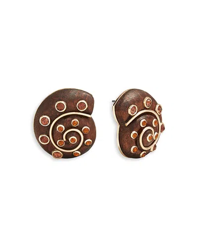 Baublebar High Tide Shell Statement Earrings In Brown