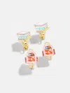 Baublebar Hit The Books Kids' Clip-on Earring Set In Multi