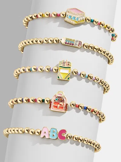 Baublebar Hit The Books Kids' Pisa Bracelet Set In Multi