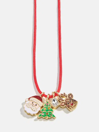 Baublebar Ho Ho Ho Kids' Charm Necklace In Red